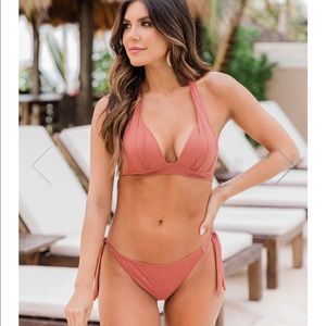 Pink Lily Terracotta Bikini